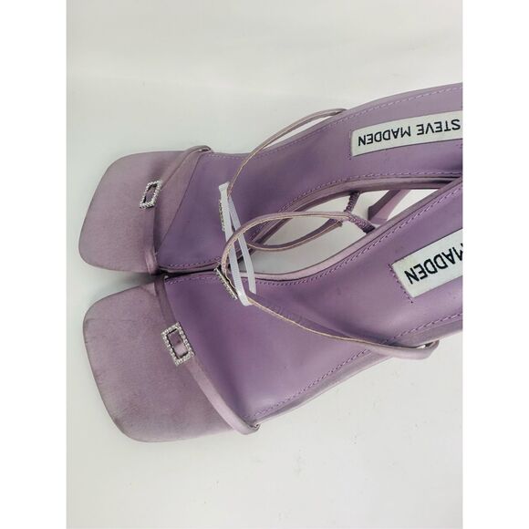 Steve Madden Women's Purple Aislinn Jewel Heel Sandals Size 8.5 - Picture 5 of 6
